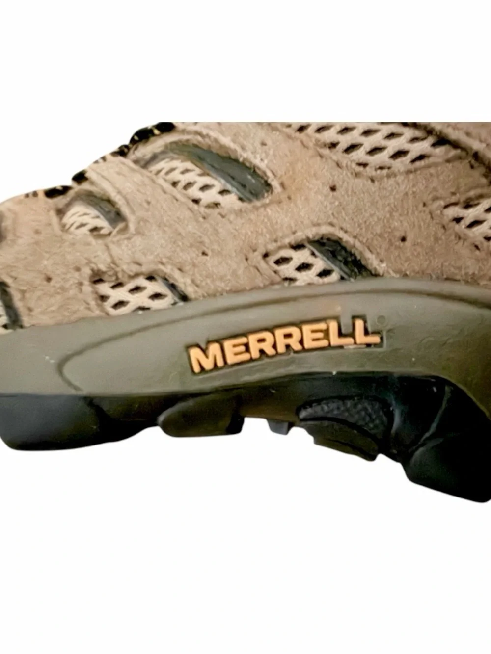 Merrell Moab Ventilator Mid Walnut Hiking Boots Kids Youth Size 2
